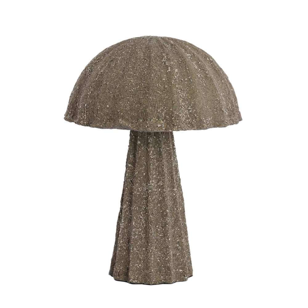 Lampe de table brute Christio Ø 29cm - gris foncé