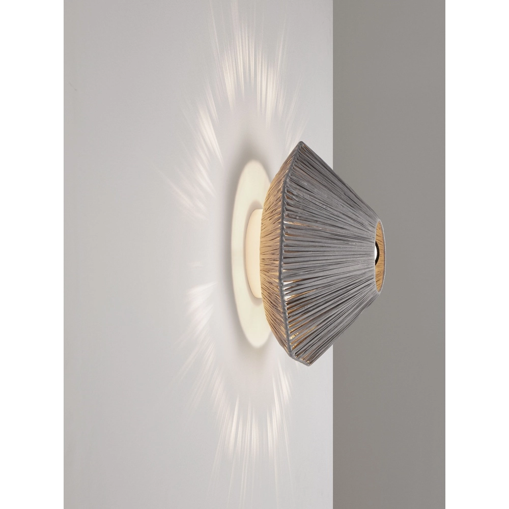 Lampe murale Elvio gris Ø 30cm Lyora 5212017493866