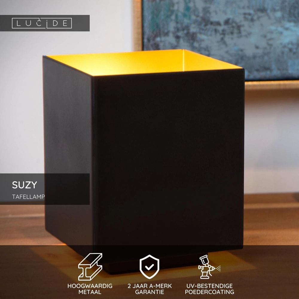 Lampe de table Suzy Noir Lucide 5411212451354