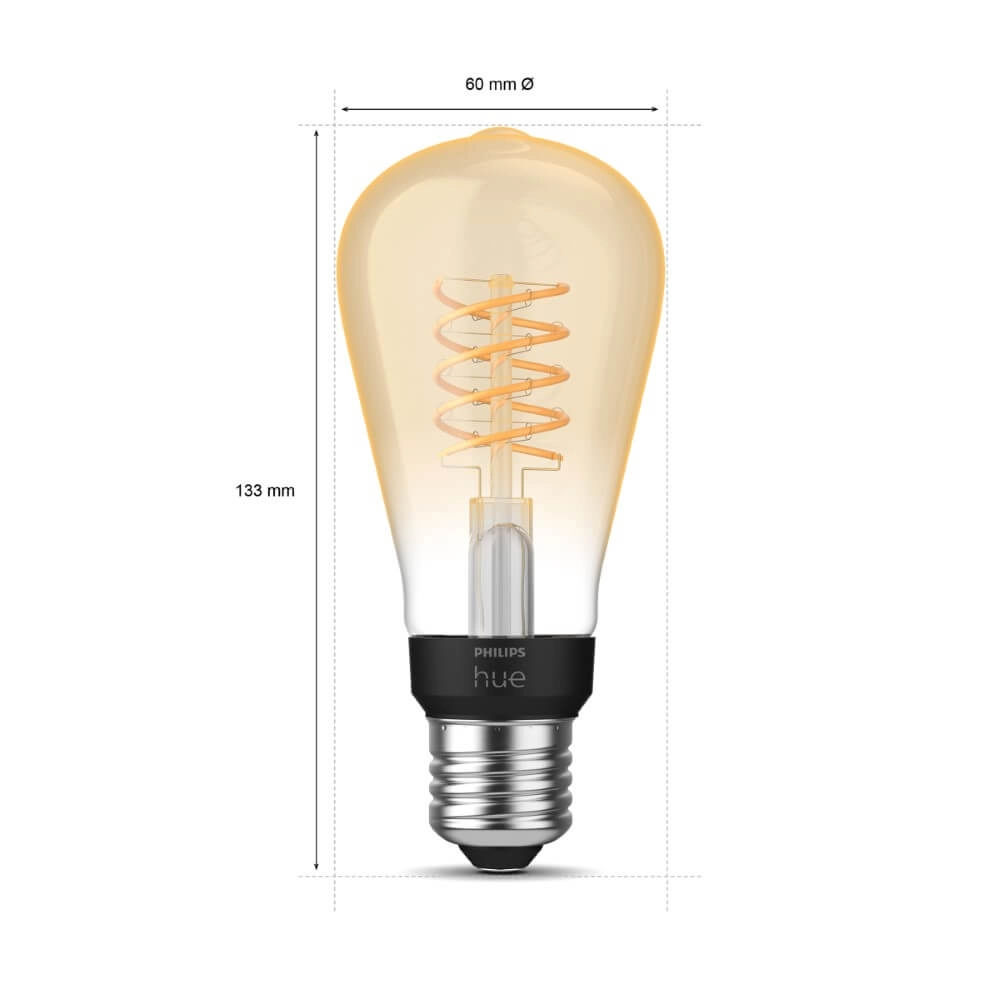 Source de lumière Hue - E27 - 7W - White 13,5 cm de haut Philips 8719514342989