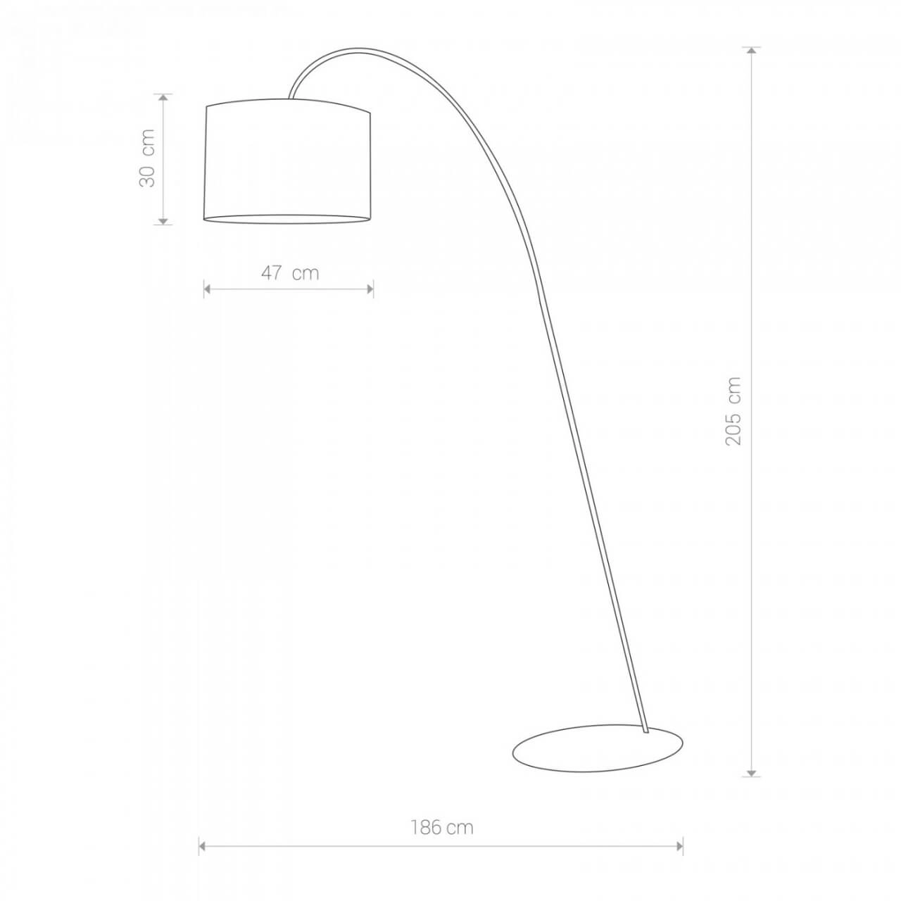 Lampe à arc noir Alice Lyora 5903139496391