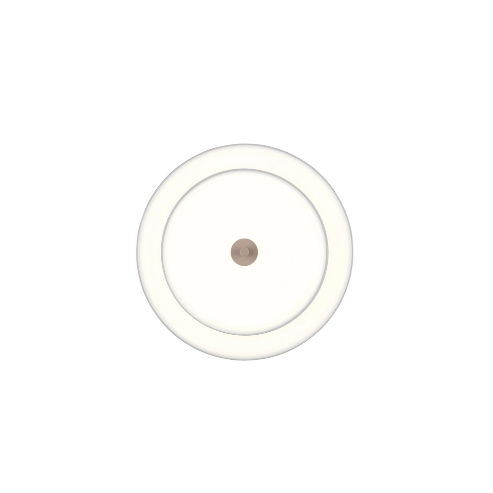 Plafonnier moderne Keaton blanc Ø 40cm Trio 4017807653700