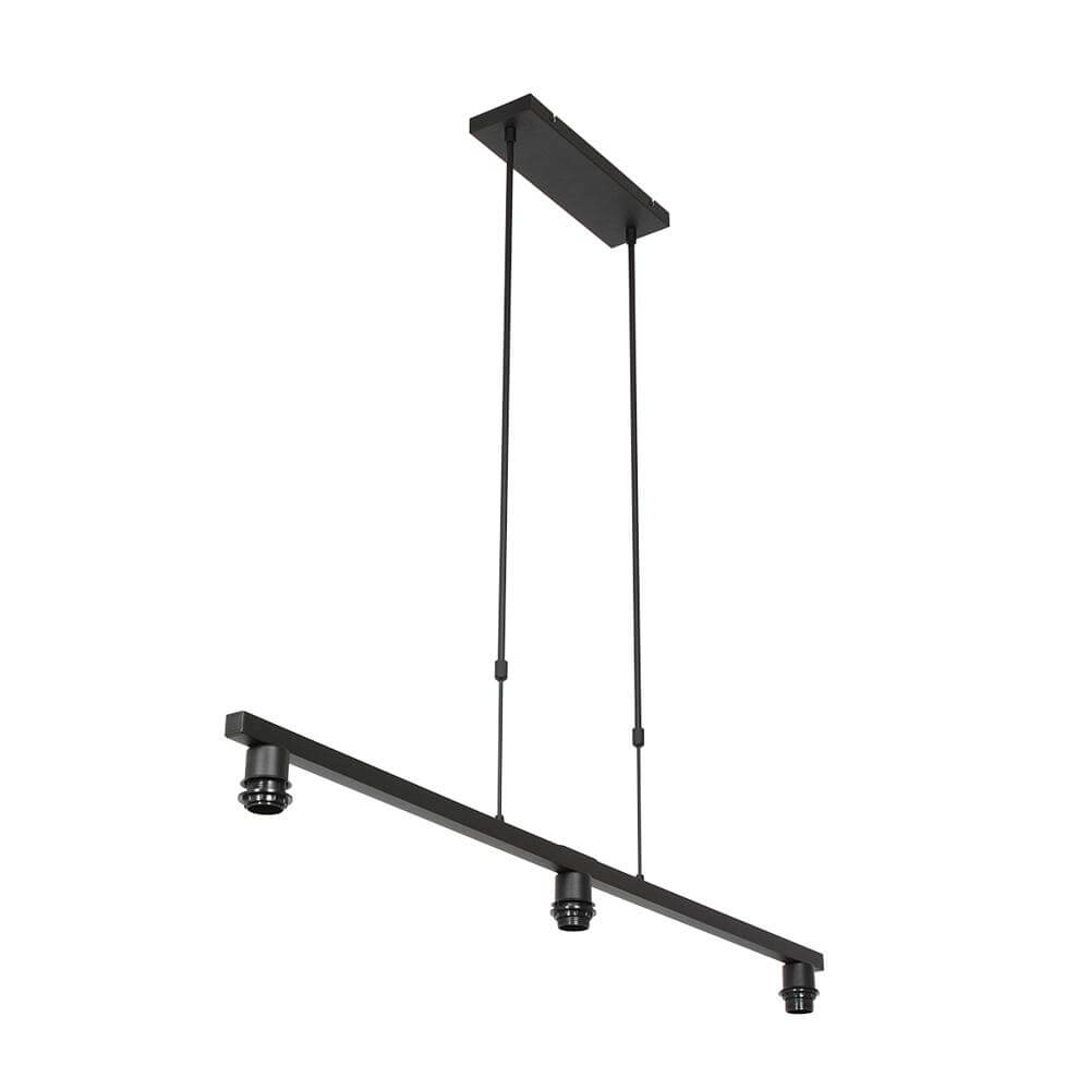 Suspension 3 lumières Stang Noir avec capuche bleu clair Steinhauer 8712746175424