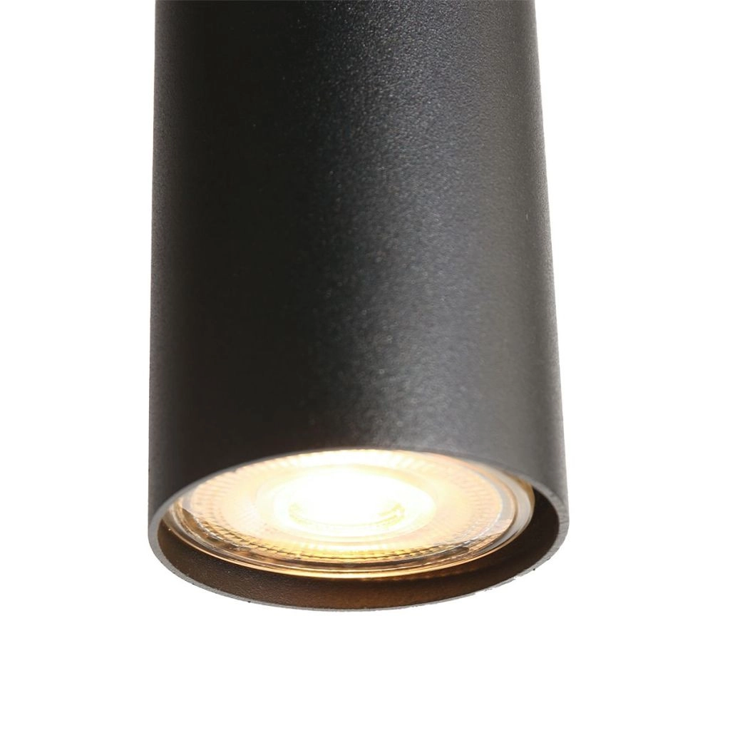 Lampe pendante de conception Bollique Noir à 5 lumières Steinhauer 8712746187687