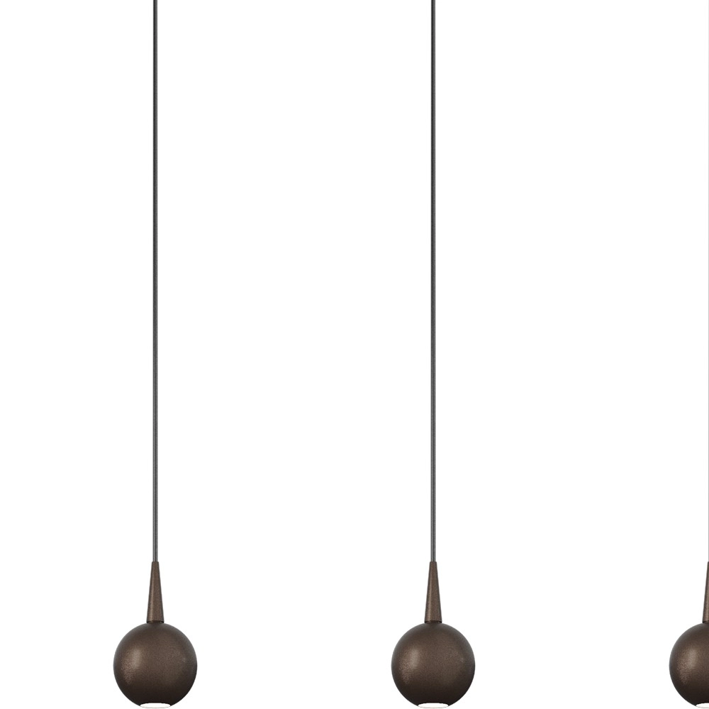 Lampe suspendue à 5 lumières Talana 100 cm cacao brun Ø 6 cm DTW Masterlight 8718121361055