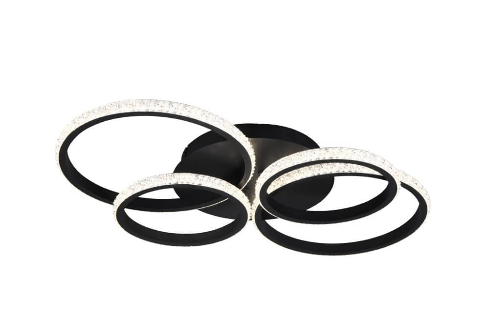 Plafonnier design Cires noir Trio 4017807600964