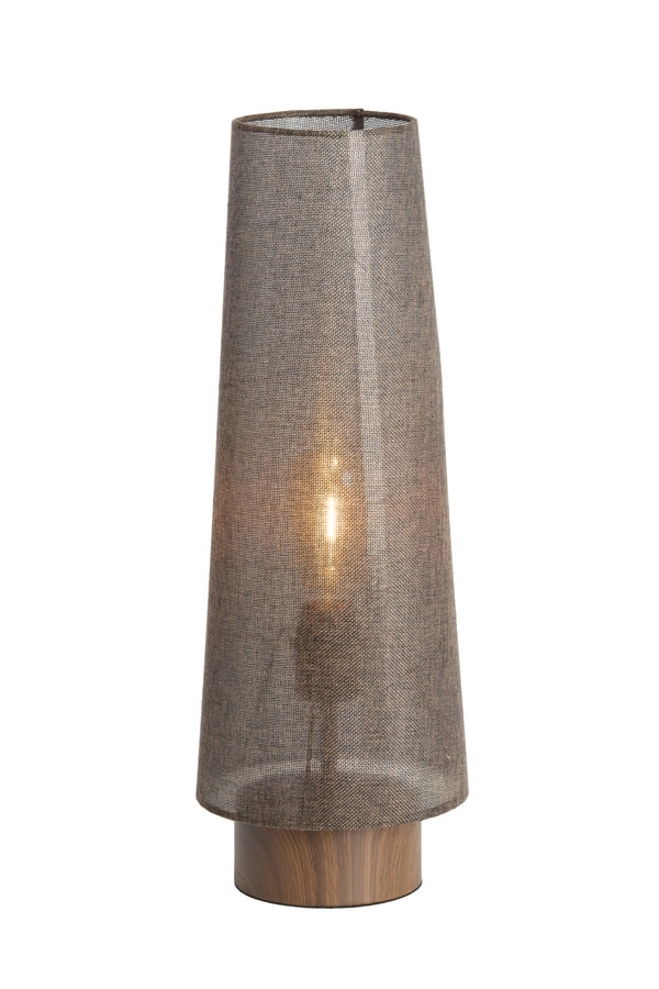 Lampe de table marron Howie bois Ø 19cm