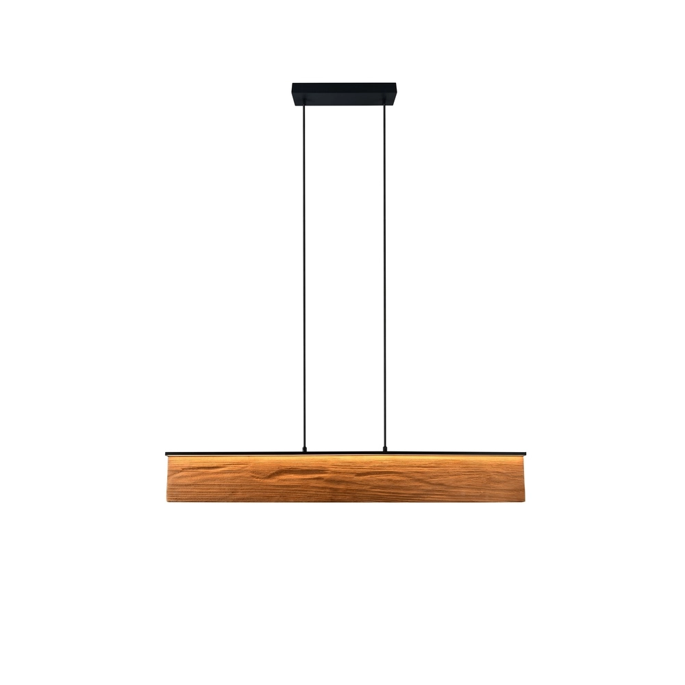 Suspension design Kalea noir avec bois Trio 4017807661422