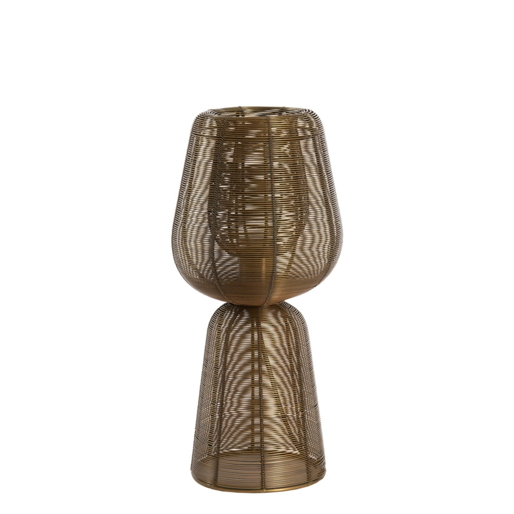 Lampe de table Aboso bronze cuivré Ø 18 cm