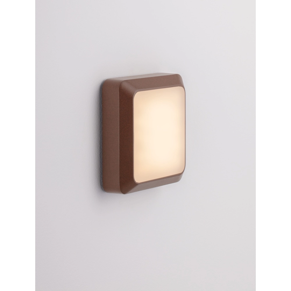 Applique murale carrée Appia Brun rouille Applique murale carrée Appia Brun rouille