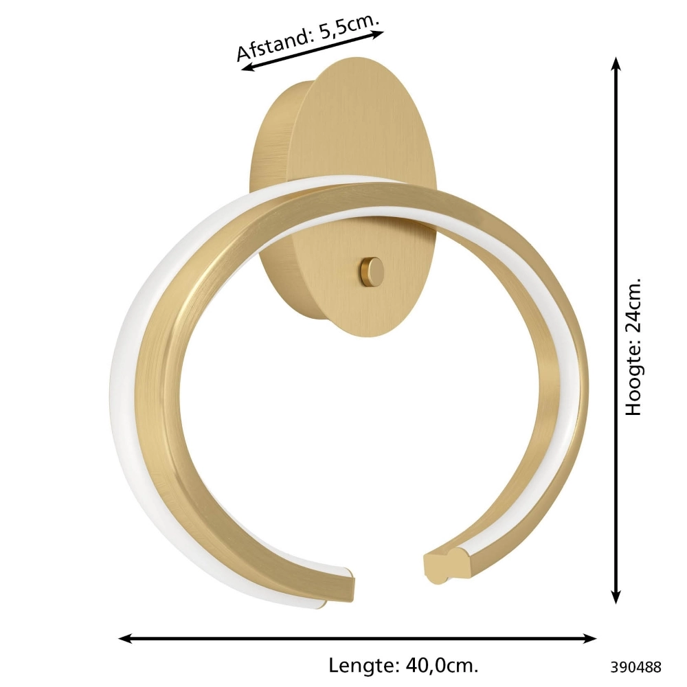 Design wall lamp Bogado gold with CCT Stars of Light 9008606357918