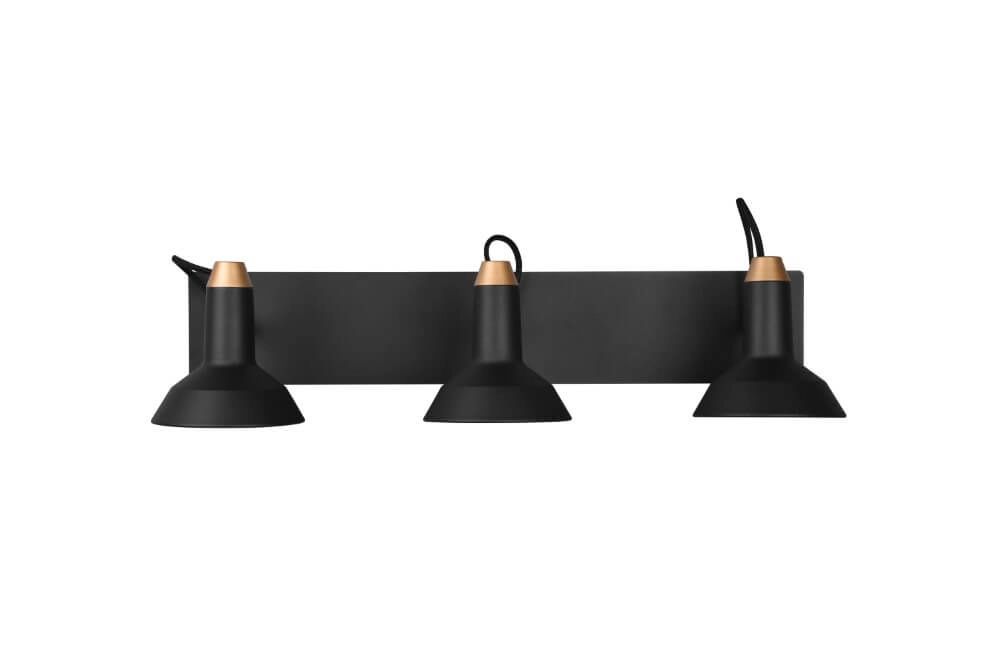 Spot de plafond rural Roxie 3 lumières noir Trio 4017807522938