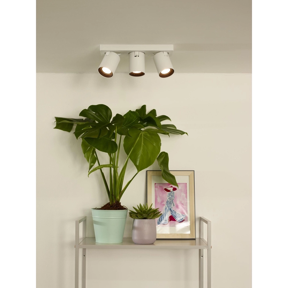 Projecteur de plafond Nigel Blanc à 3 lumières Lucide 5411212092588