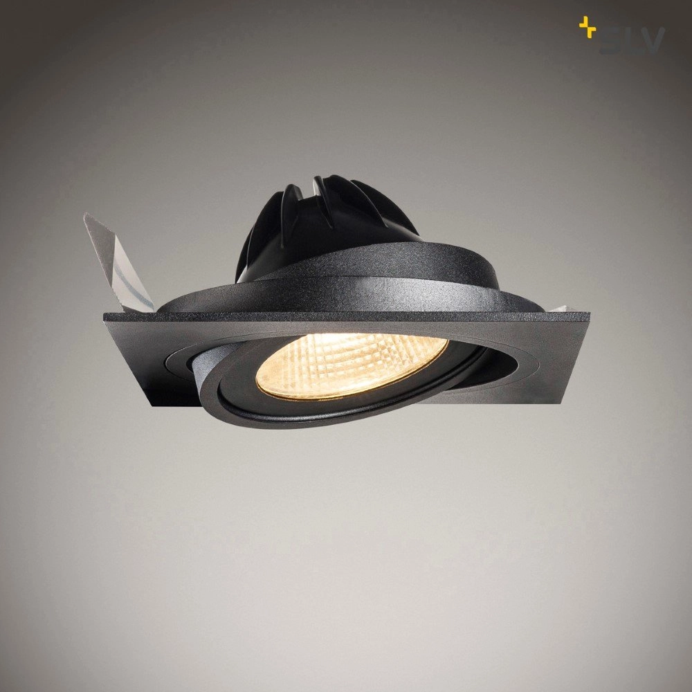 Spot encastrable New Tria ES111 Round noir avec ressorts à lames SLV 4024163150293