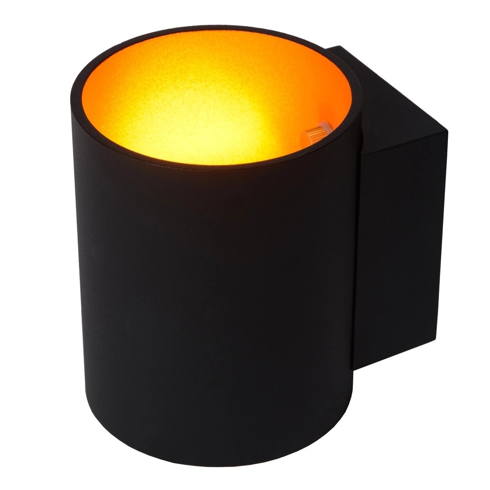 Lampe murale Xera Ø 8 cm de noir Lucide 5411212233646