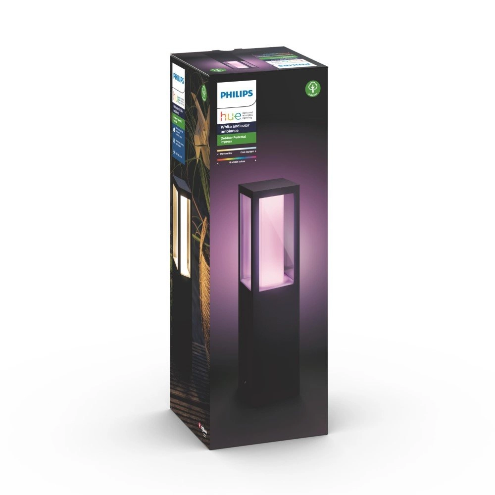 Lampe d'extérieur sur pied Hue Impress 40cm - 230volts - noir Philips 8718696170502