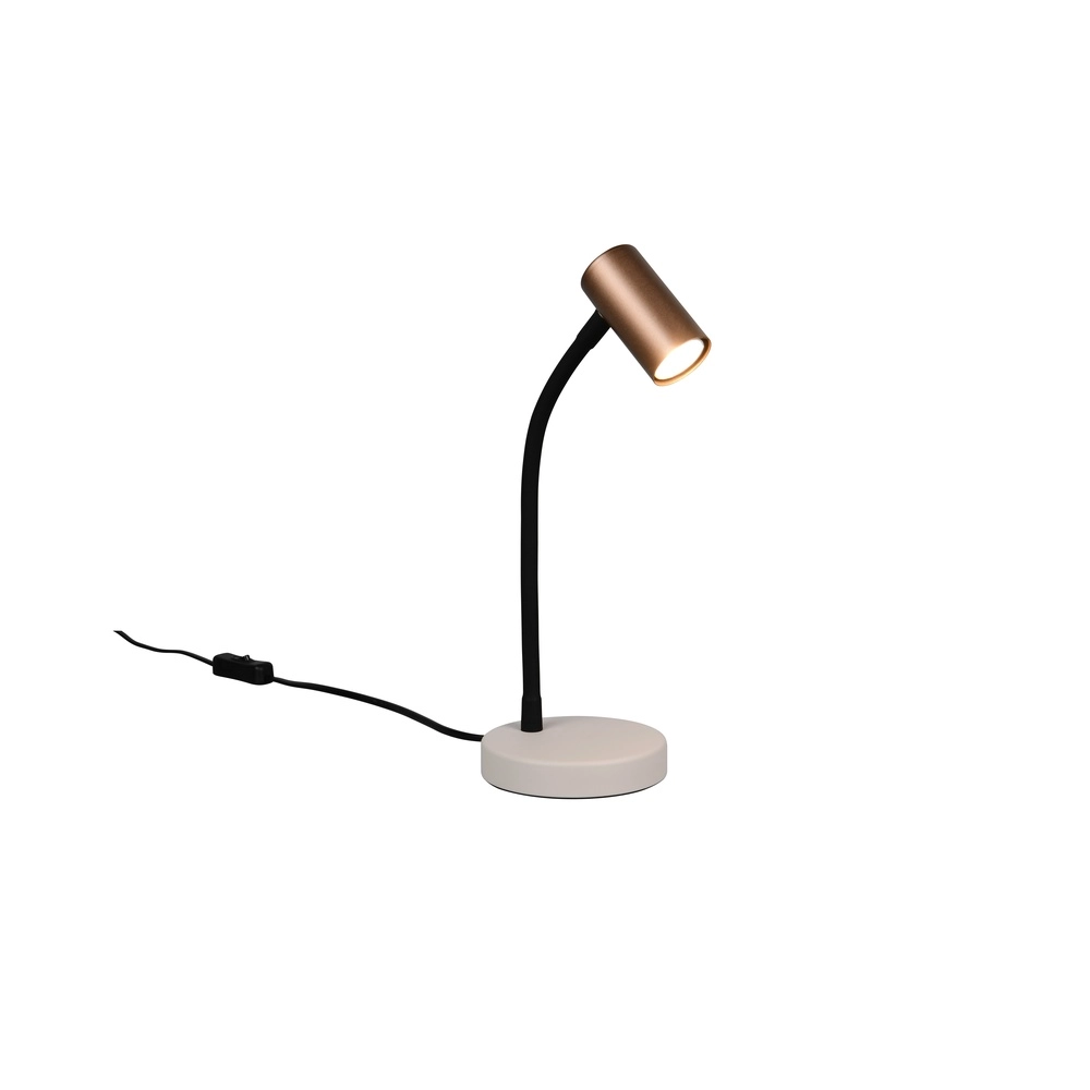 Lampe de table Taryn Motif moka marron Trio 4017807685732