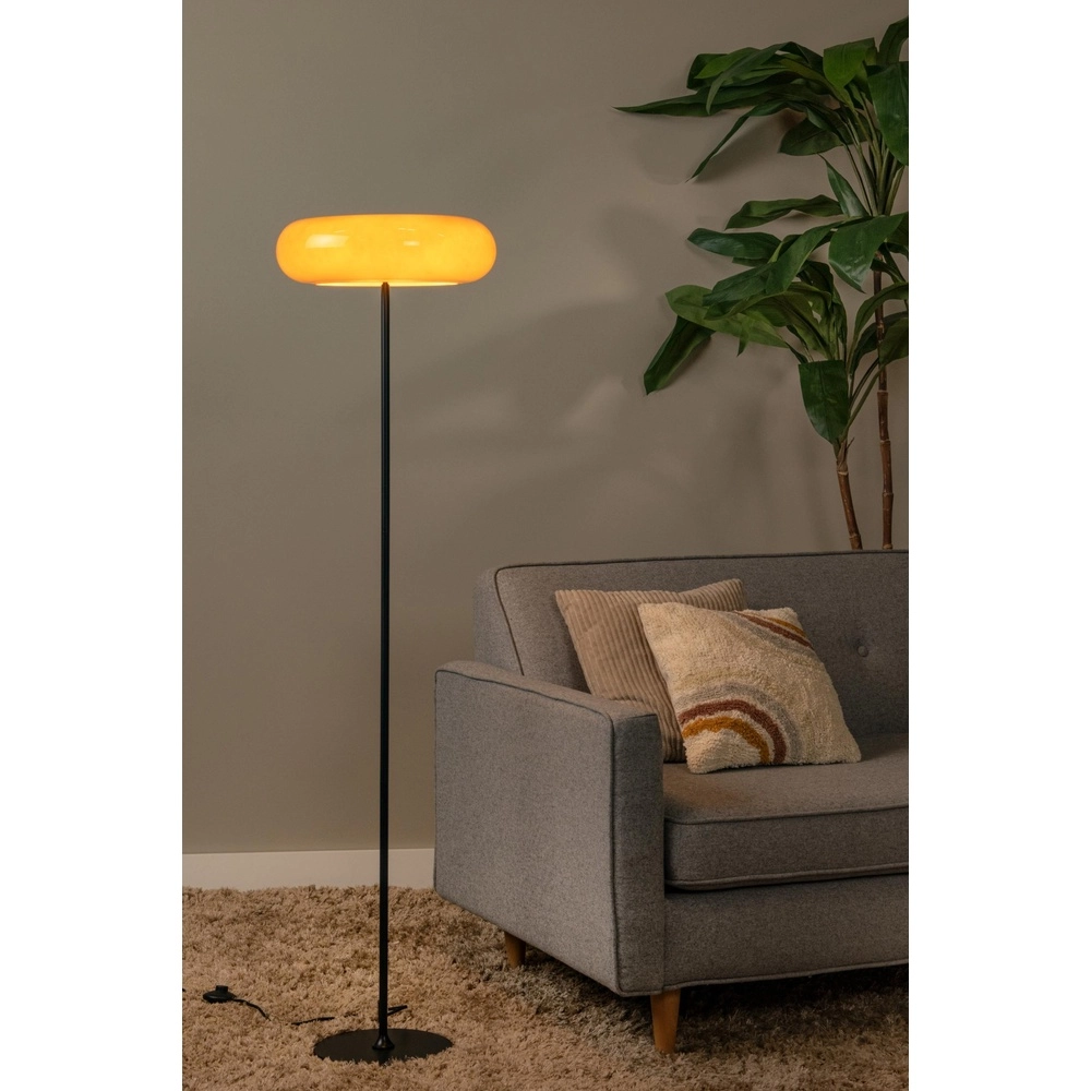 Lampe de pied Sentino Ø 40 cm orange Lucide 5411212106384