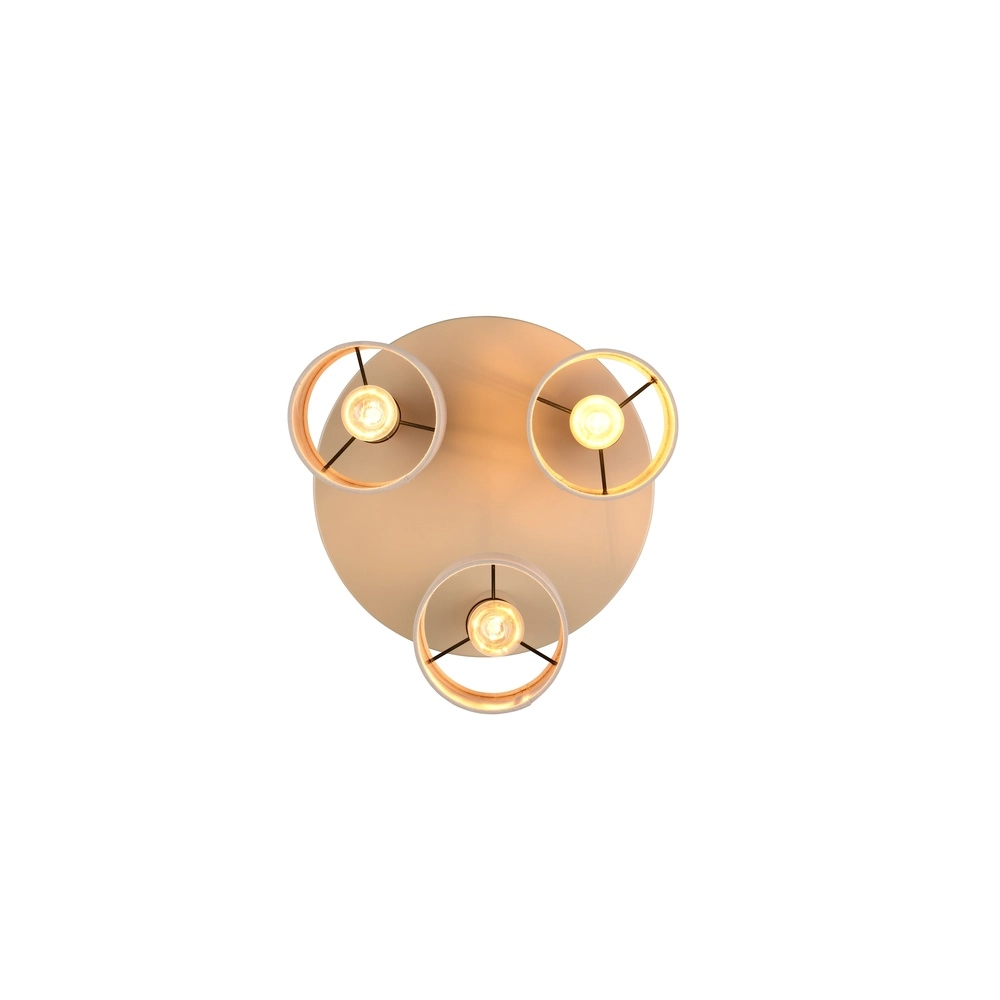 Lampe de plafond à 3 lumières Tommy brun sable Trio 4017807724189