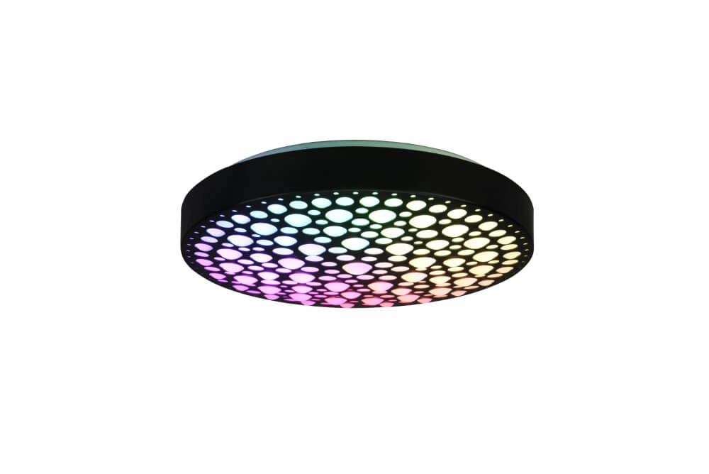 Plafonnier LED RVB Chizu Ø 40cm - noir Trio 4017807538328