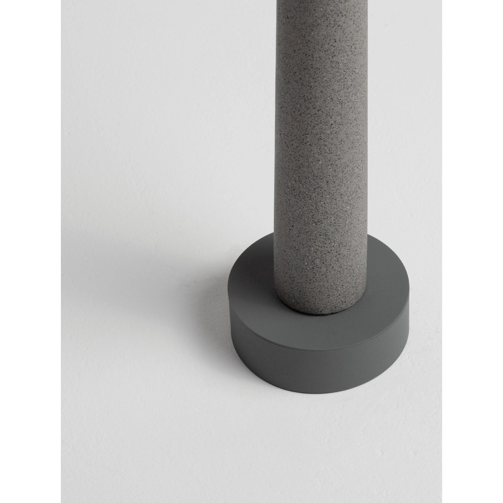 Lampe de jardin ronde Tura gris béton 55cm Lyora 5212017454645