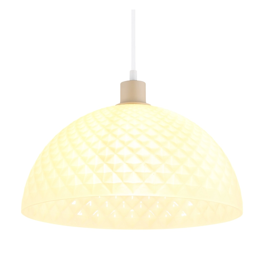 Lampe pendante simple Selma brun sable Globo 9007371589104
