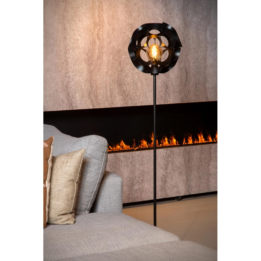 Lampe de pied Hannelore Noir Lucide 5411212106285