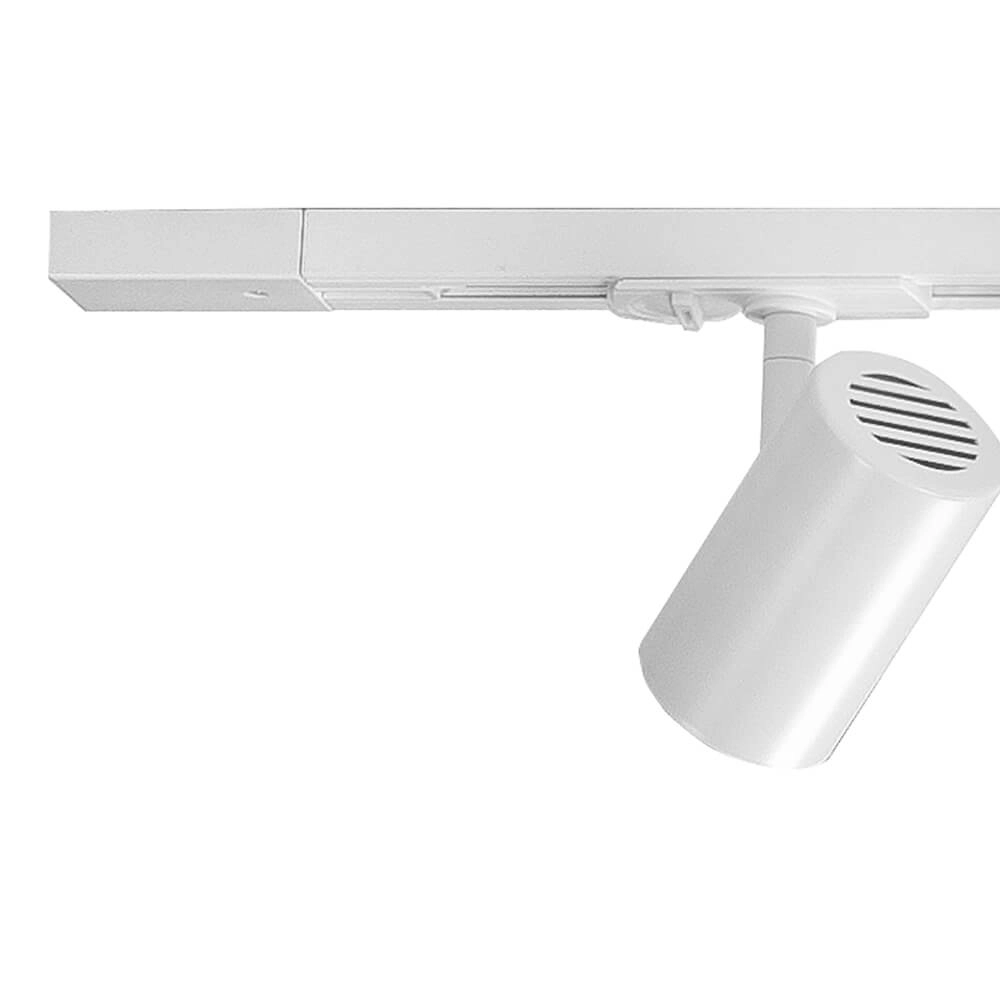 Jeu de rails monophasés 150cm Cilinder blanc avec 4 taches Highlight 8718379039560