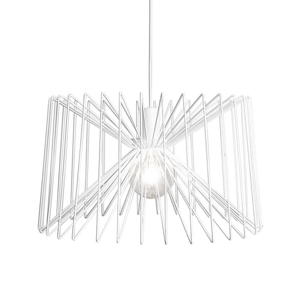 Lampe à fil blanc Ness Ø45cm