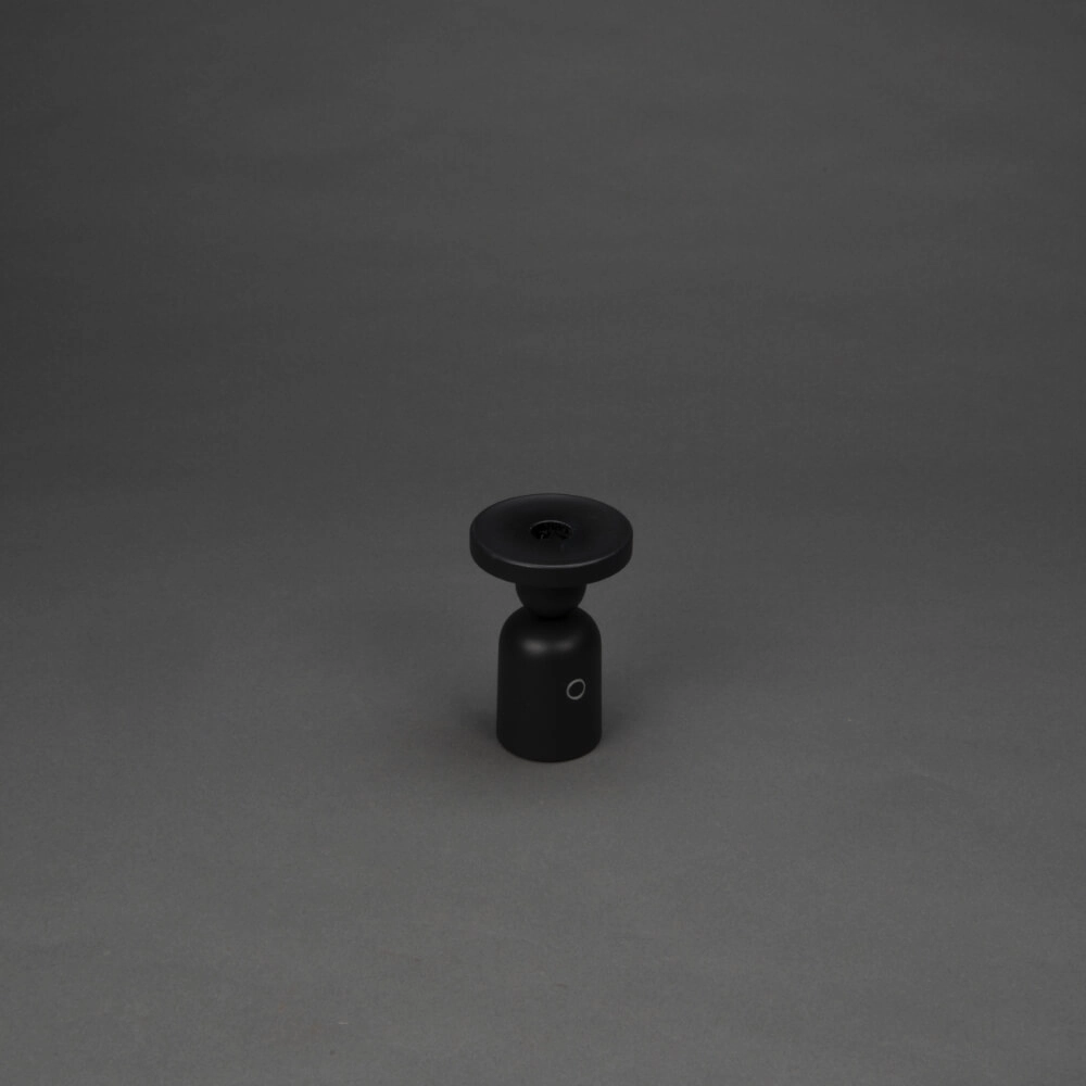 Lampe de table rechargeable Nantes Noir pour bougeoir Lampe de table rechargeable Nantes Noir pour bougeoir