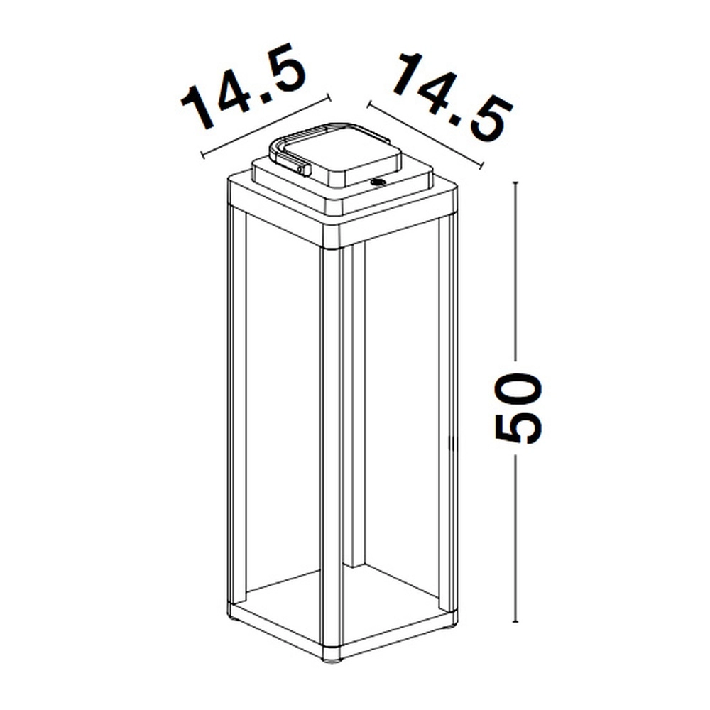 Lampe de table élégante Figi anthracite 50cm Lyora 5212017428684