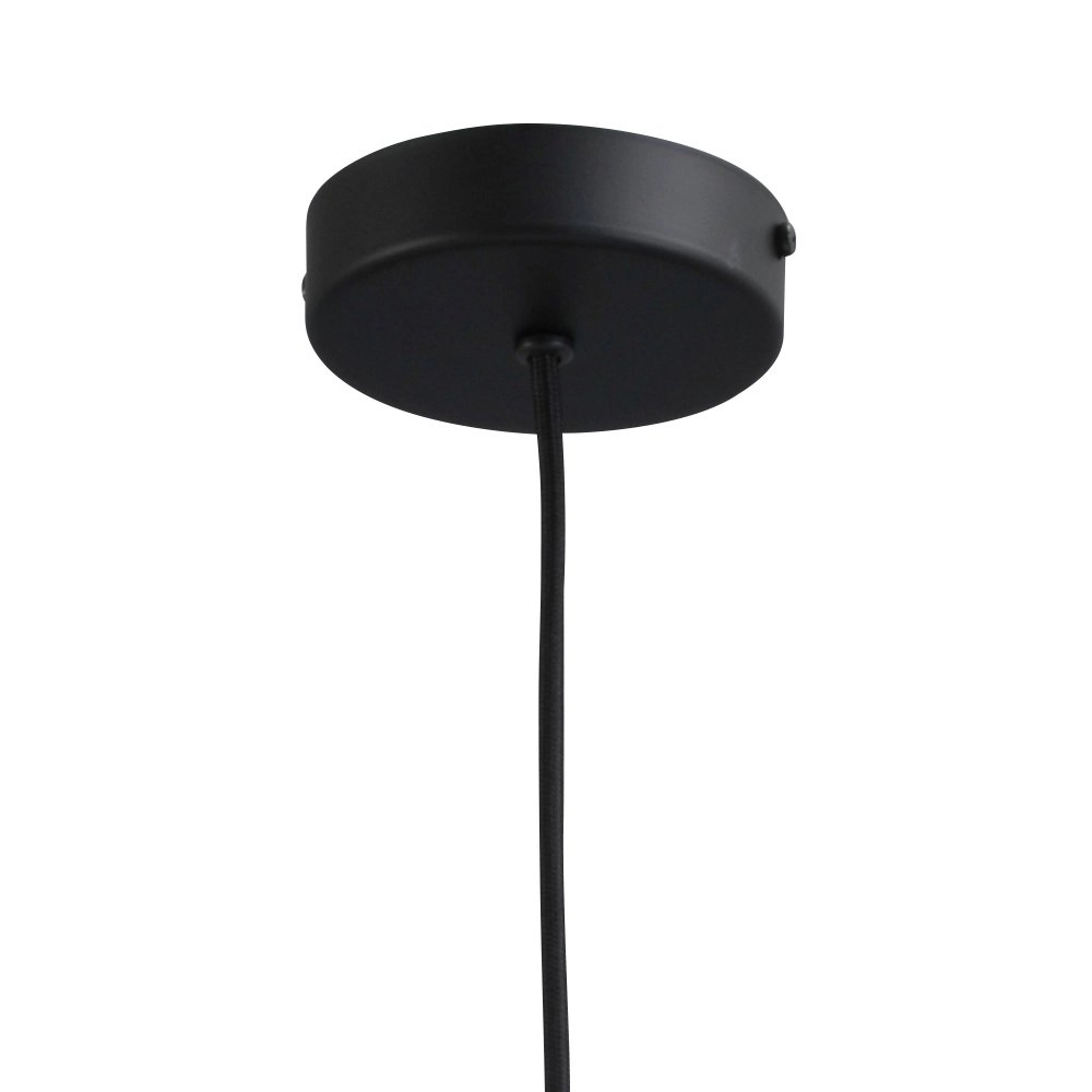 Lampe suspendue noire Diamond 23 cm avec verre transparent Masterlight 8718121259178