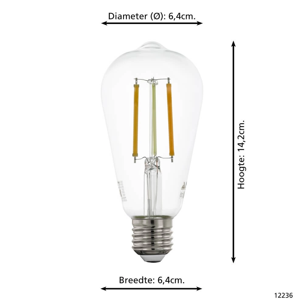 Ampoule de lampe LED Zigbee - E27 - 6 watt - 2200-6500K - ST64 Eglo 9002759122362