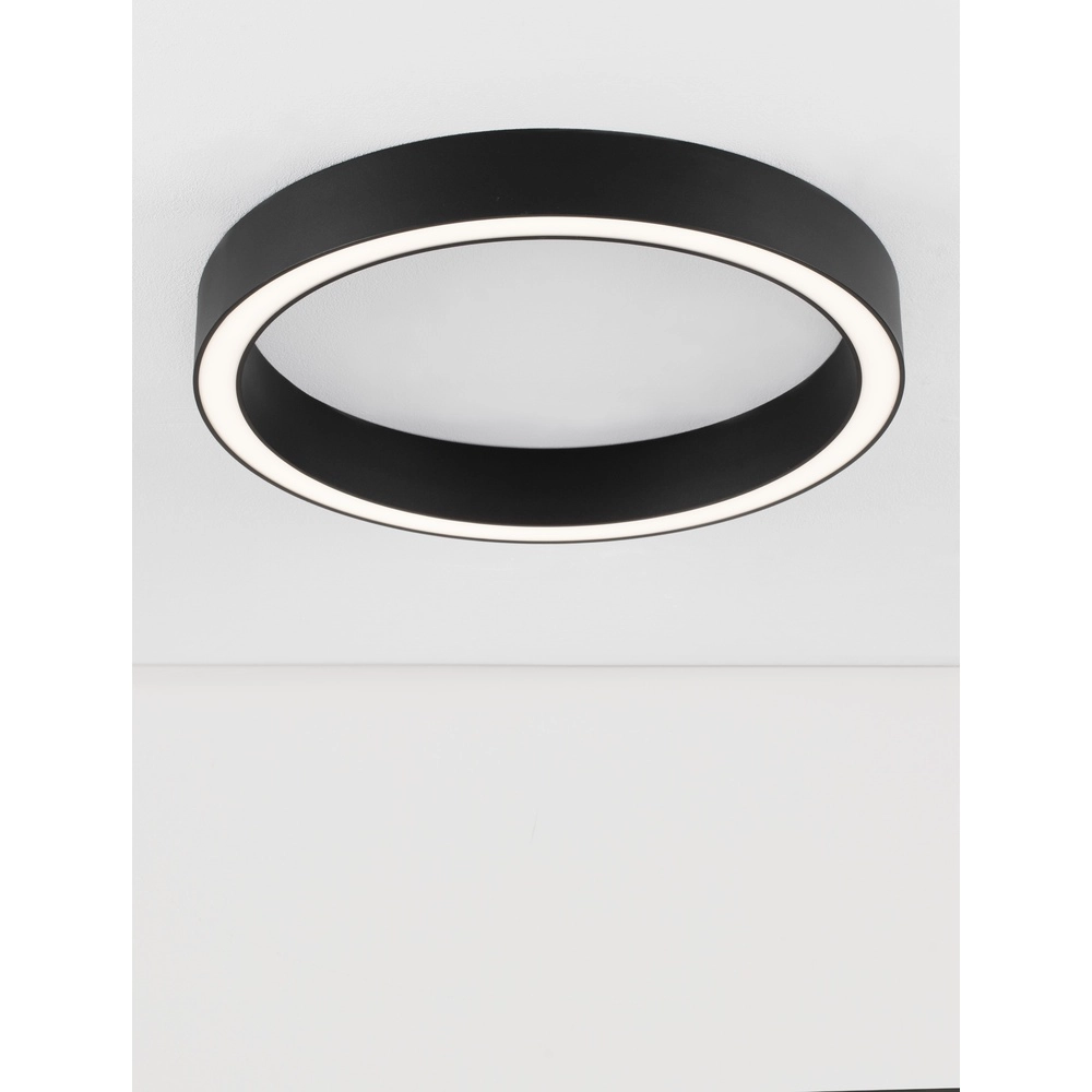 Plafonnier design Sting noir Ø 60cm Lyora 5212017437471