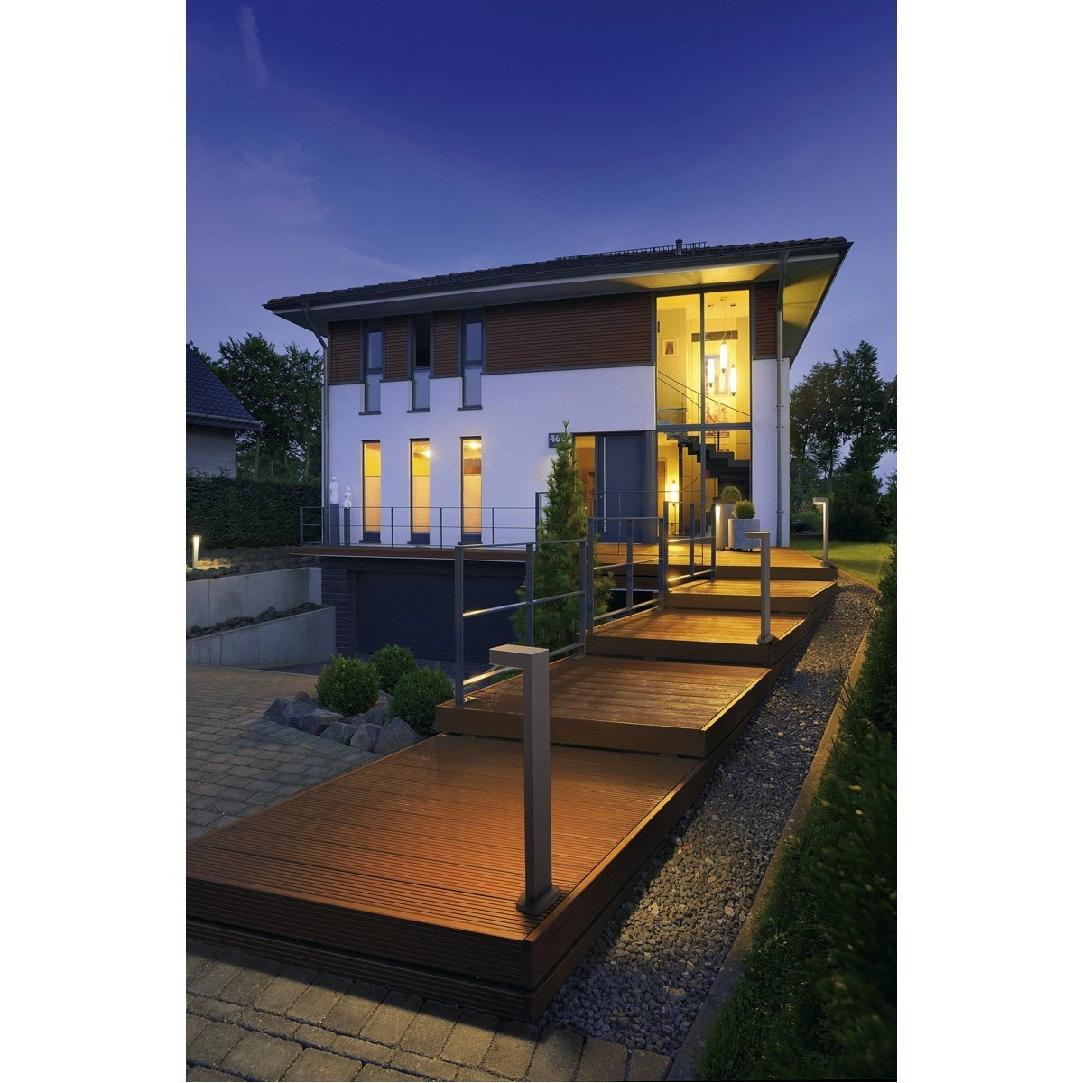 Lampadaire spot Jardin Quadrasyl SL 75 75cm gris SLV 4024163111652