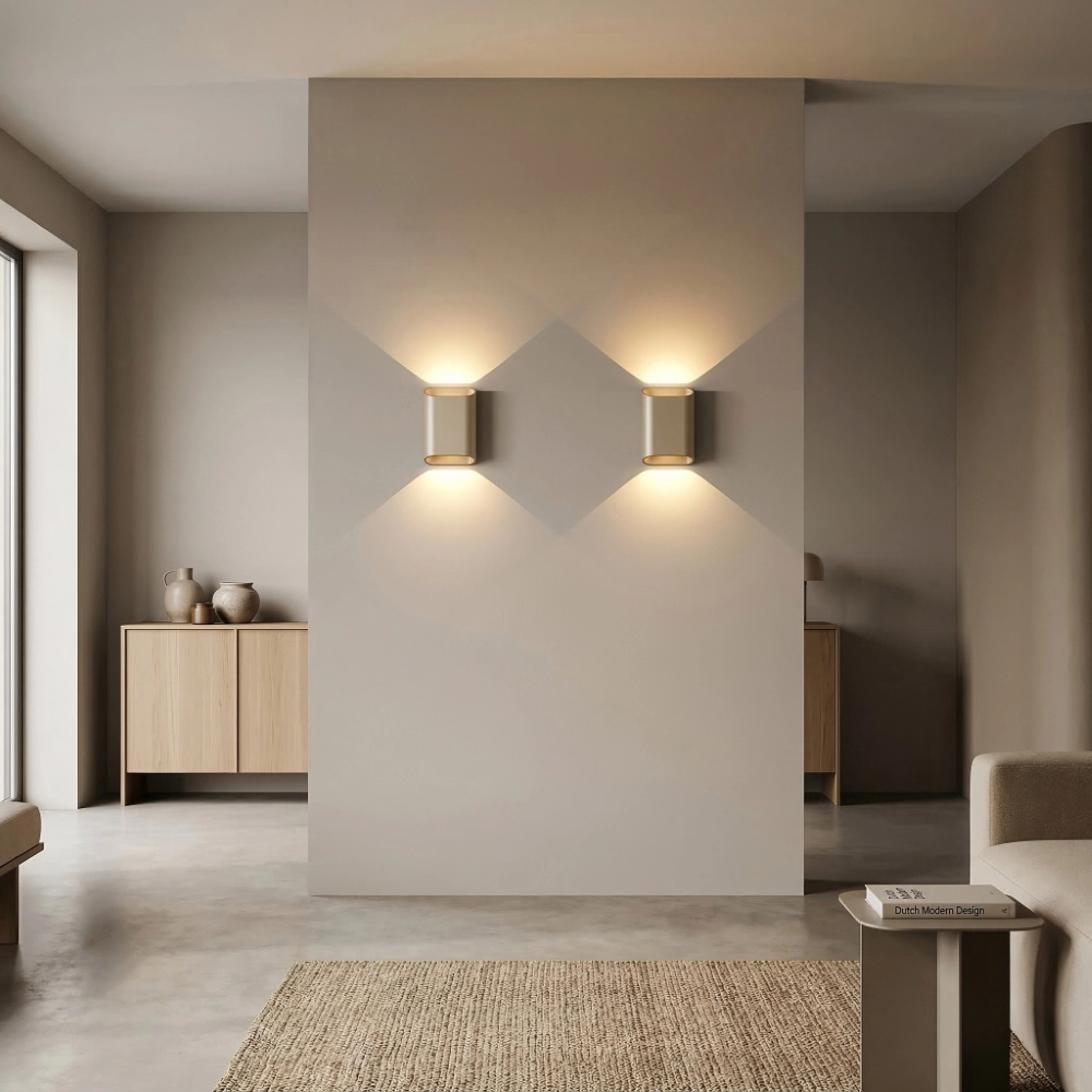 Lampe murale de conception Diaz-S Champagne faible à chaud Artdelight 8720701103788