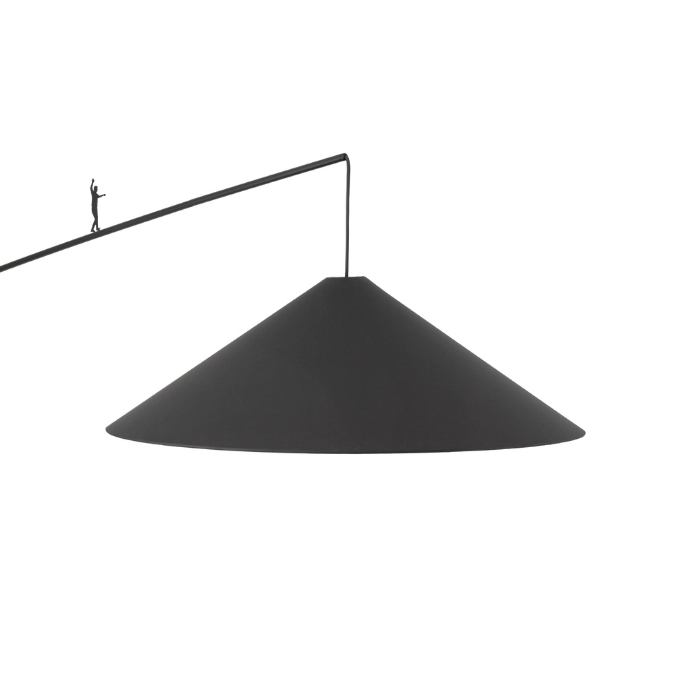 Lampe de pied Poise noir Ø 72cm Lyora 5903139117685