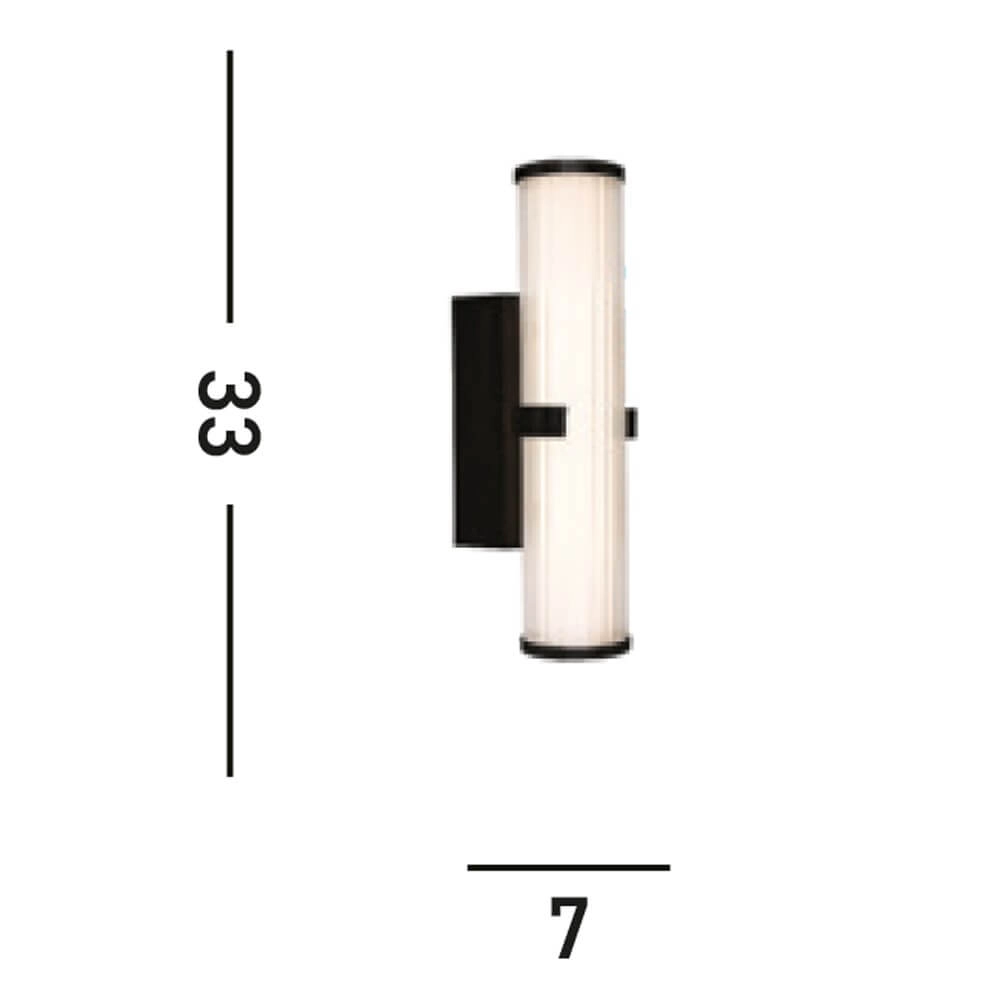 Applique murale noire Clamp 33 cm Searchlight 5053423268057