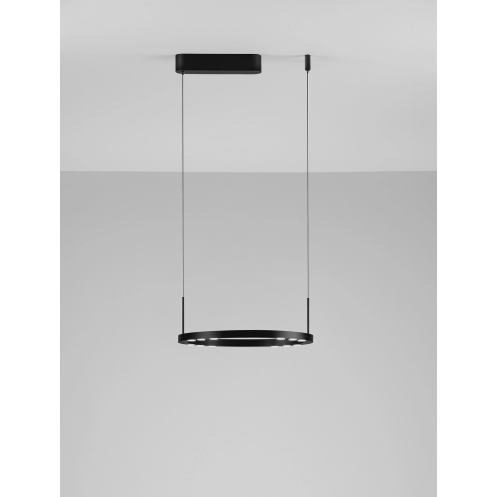Suspension élégante Lunette noir Ø 40cm Lyora 5212017465184
