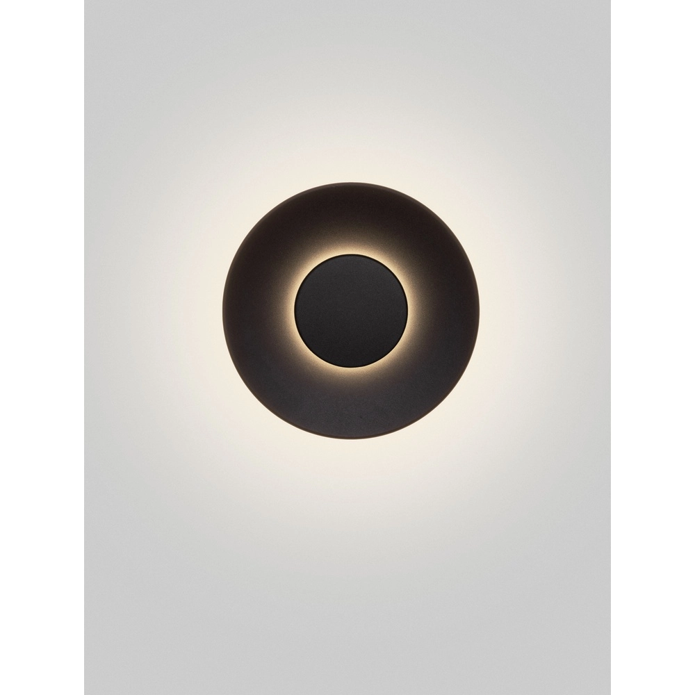 Applique murale ronde Cico noir