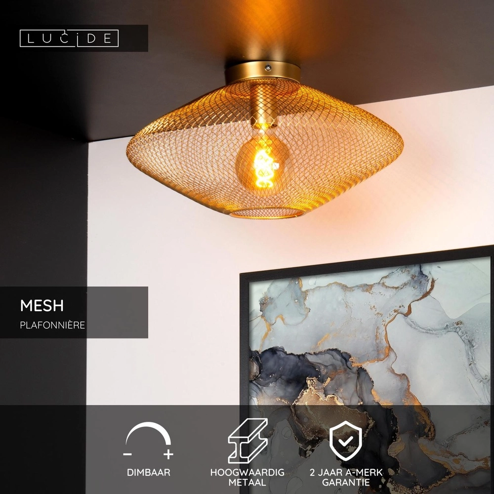 Éclairage de plafond en maille Mesh Or Lucide 5411212211361