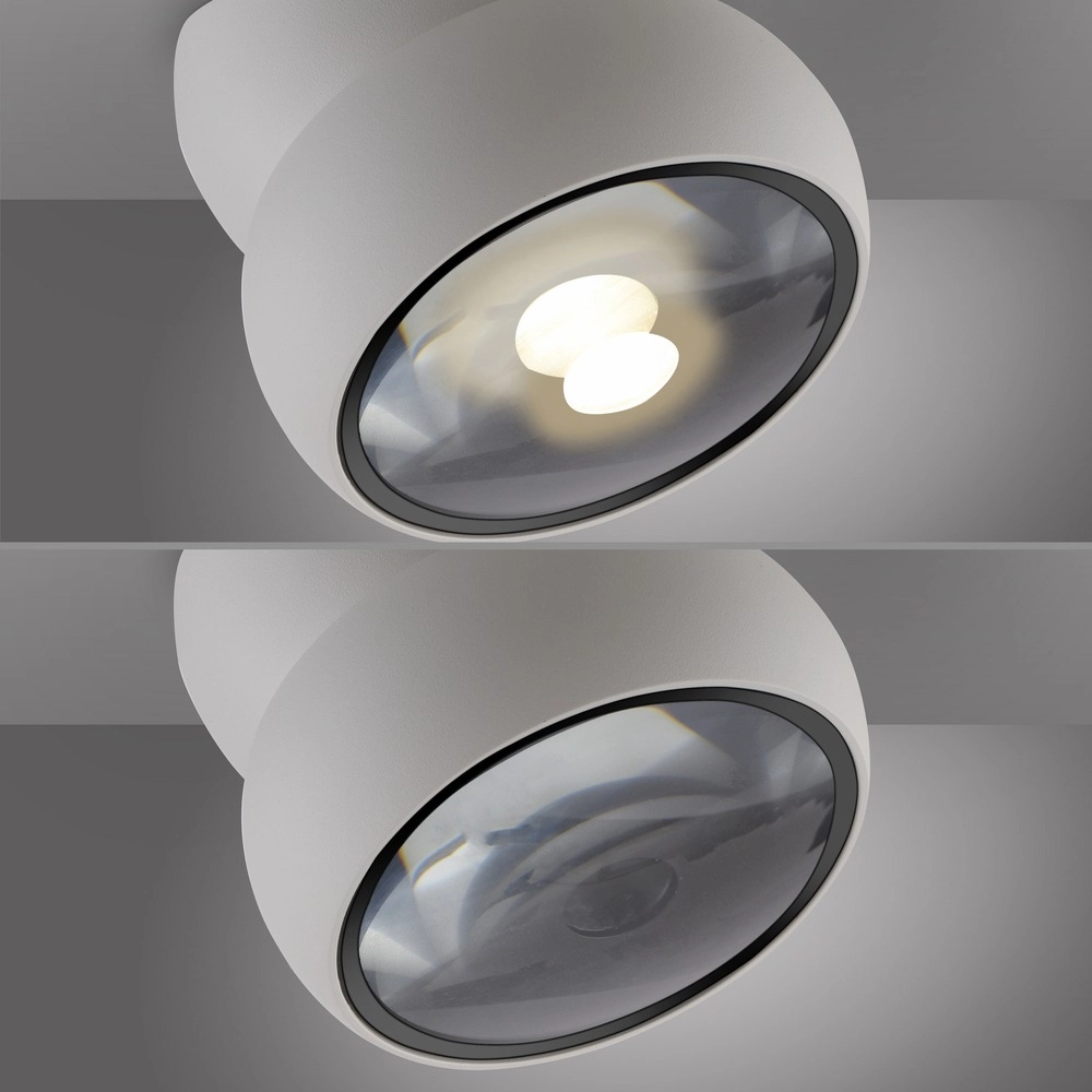 Projecteur blanc monté en surface Pure Move Ø 11cm - Plomb Paul Neuhaus 4012248395738