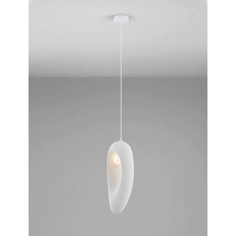Suspension naturelle Tempus blanc 48cm Lyora 5212017460868