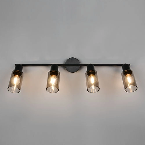 Lampe de plafond à design Mars Noir à 4 lumières Trio 4017807670516