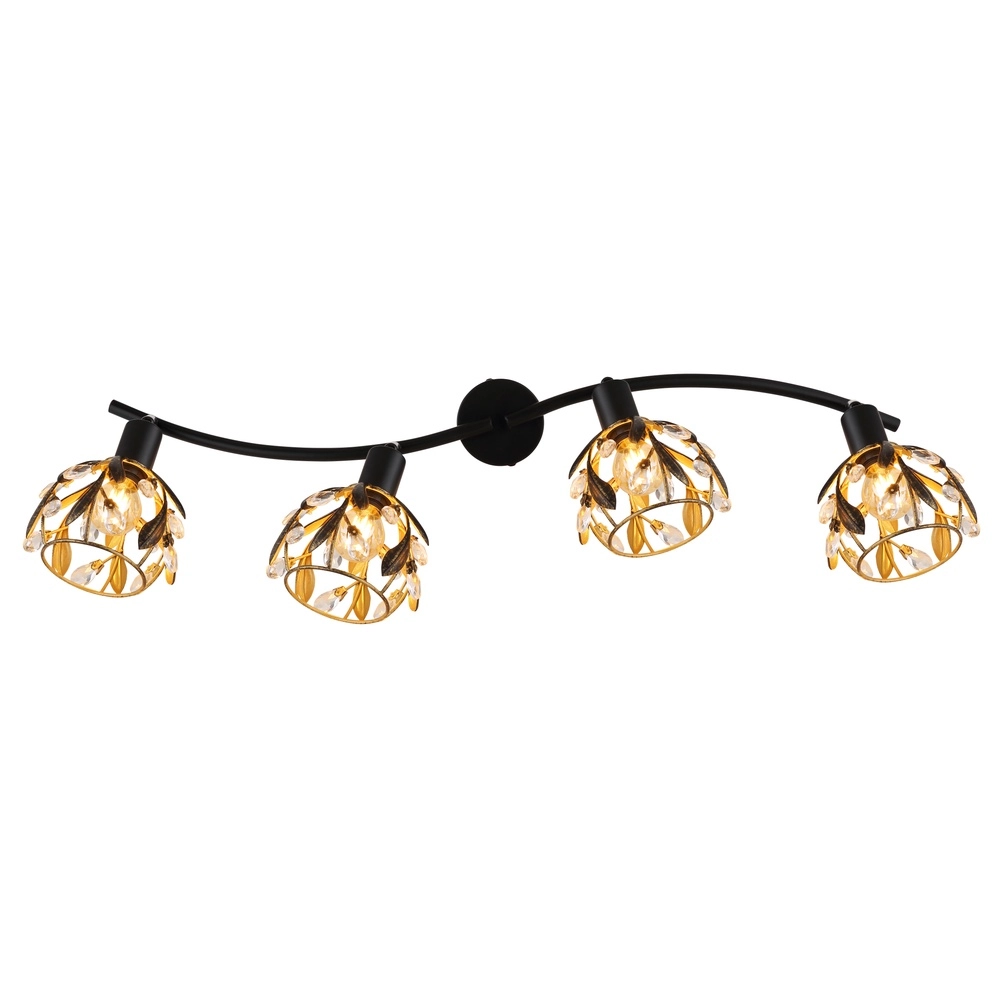 Lampe de plafond de campagne Mika Noir Globo 9007371528295