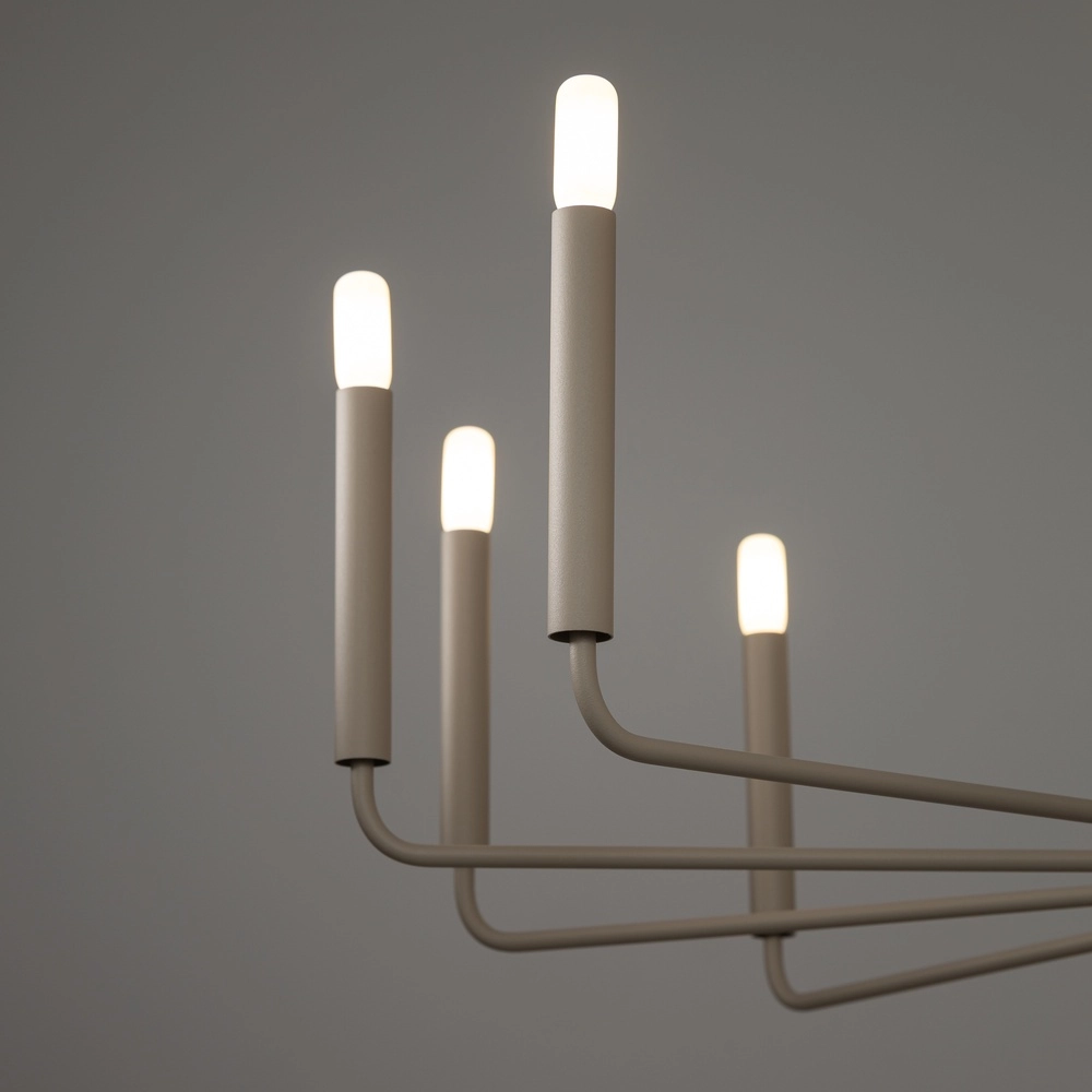 Lustre moderne Orto brun sable Ø 103cm Lyora 5903139125260