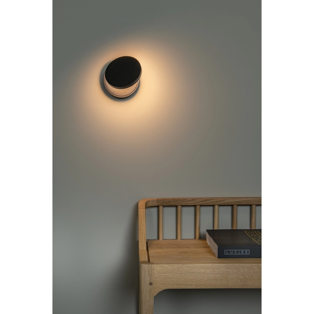 Lampe murale de conception Ufor Noir Premium by Lucide 5411212570116