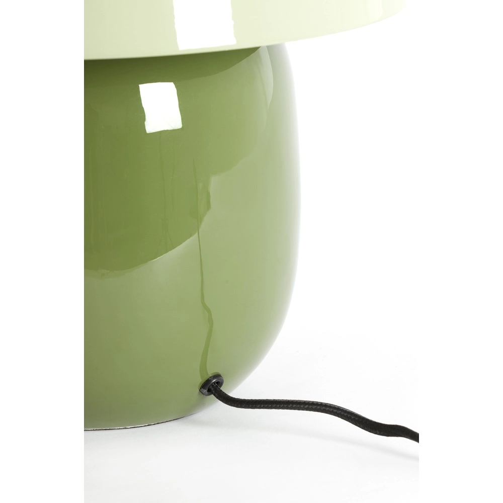Lampe de table de chambre Mimosa vert brillant Light & Living 8717807816292