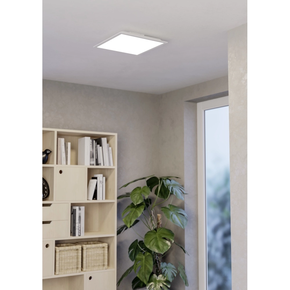 Plafonnier Moradillo carré 39cm 3 étapes CCT blanc Eglo 9008606340057