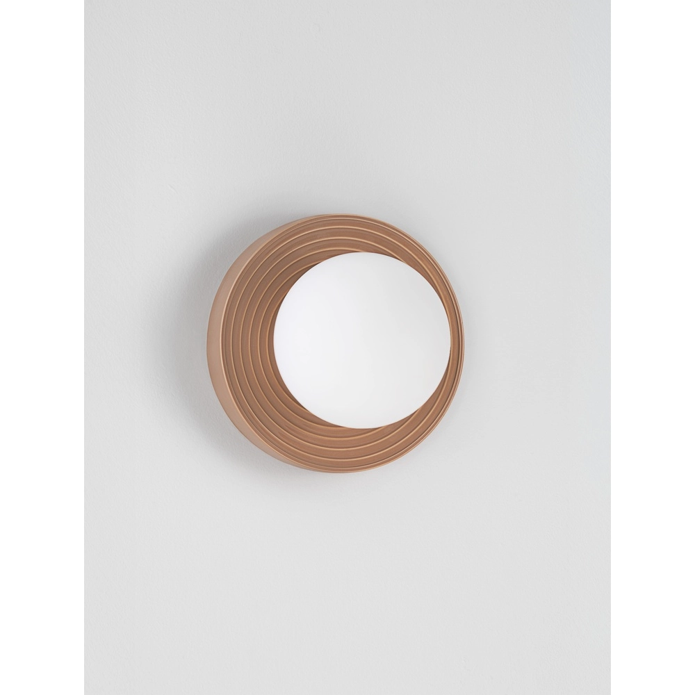 Applique murale Orbique caramel Ø 22cm Lyora 5212017483898